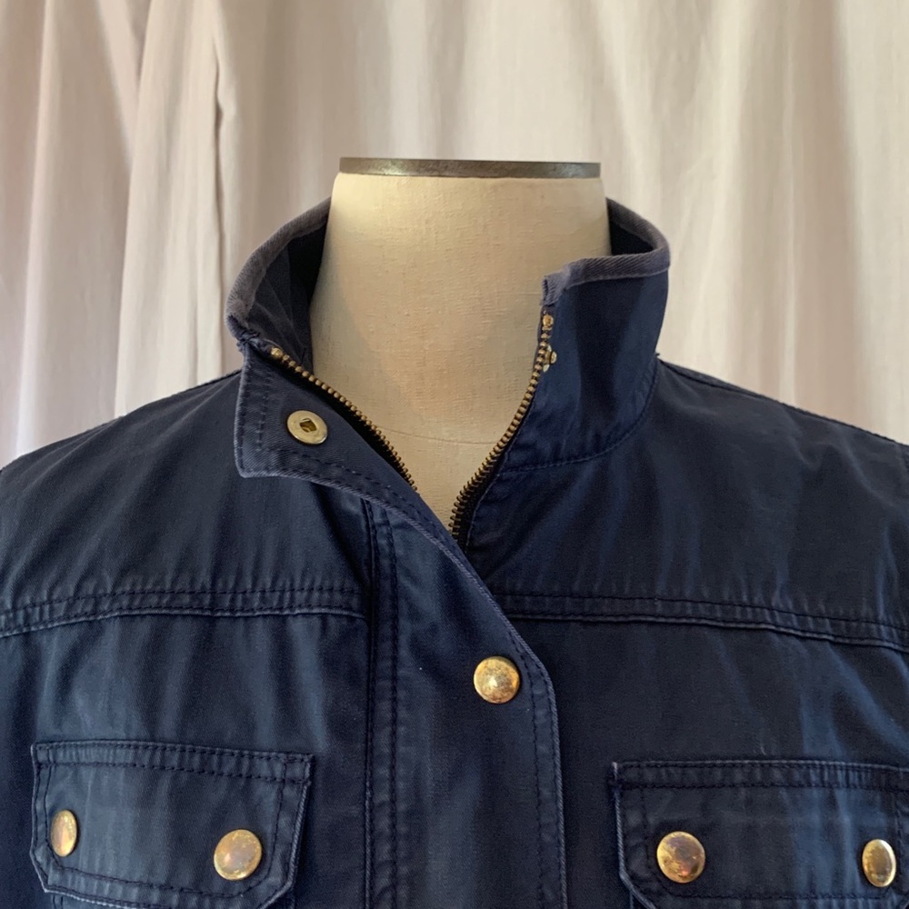 JCrew Field Jacket color navy blue. Size small